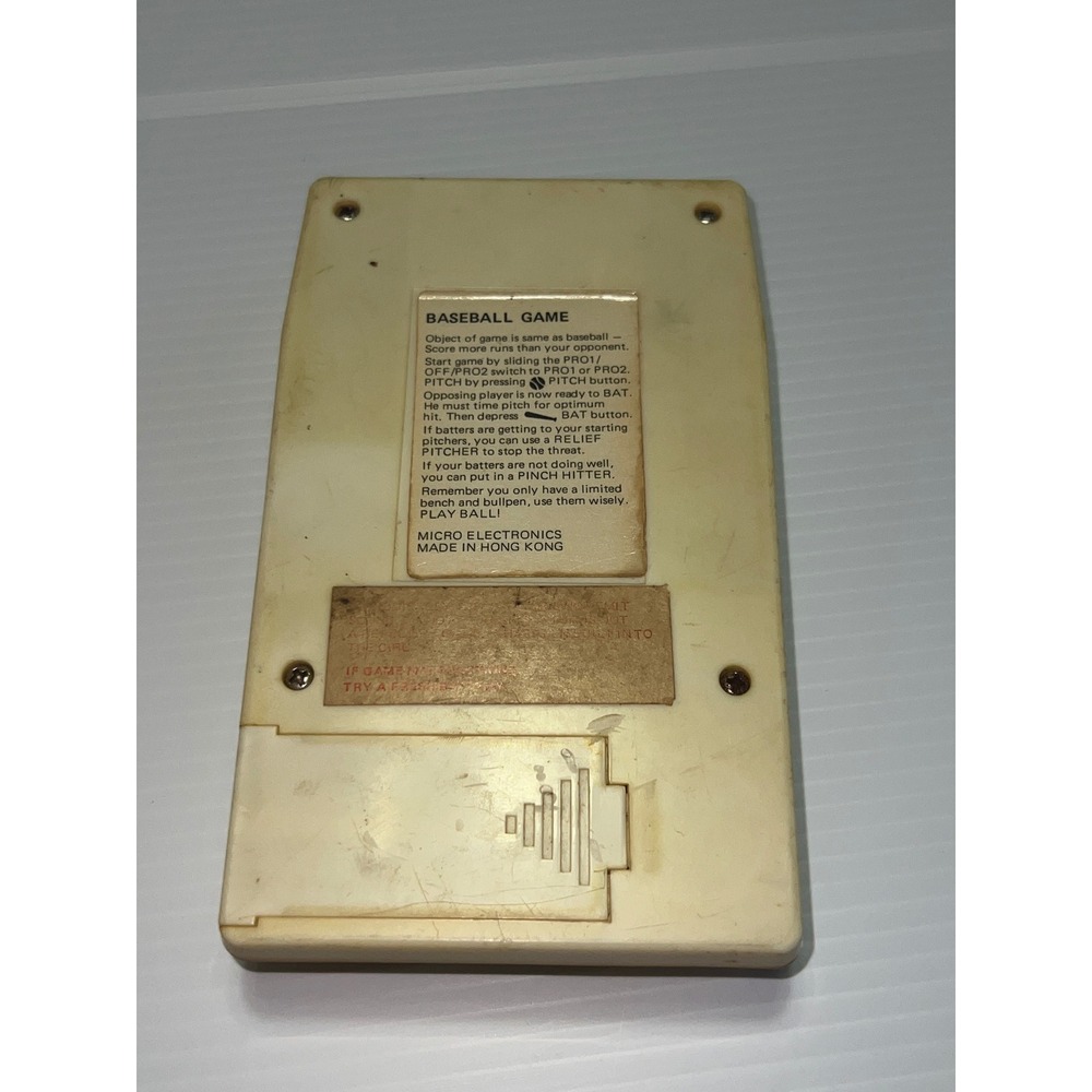 Vintage Micro Electronics Handheld Baseball Game Retro Electronic Toy Hong Kong - Picture 4 of 6